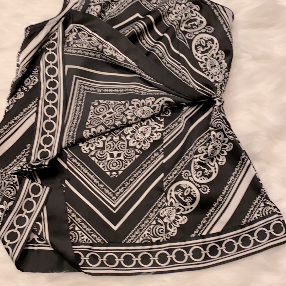 WHBM scarf-pattern blouse - Picture 5 of 8